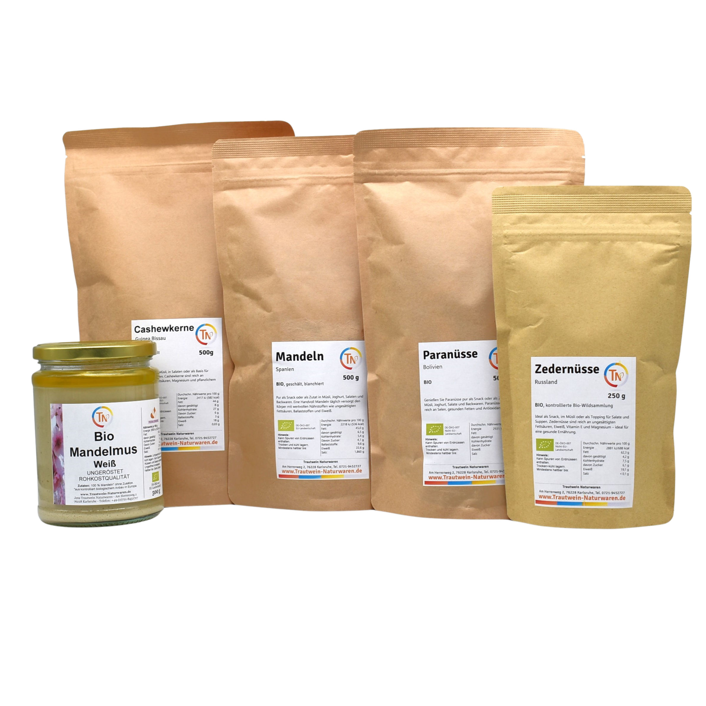 NÜSSE, BIO -  Probier Set  - 10 % RABATT*