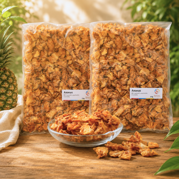 Ananas BIO, 2-SET, 2 kg,  getrocknet, (*Sonderpreis)