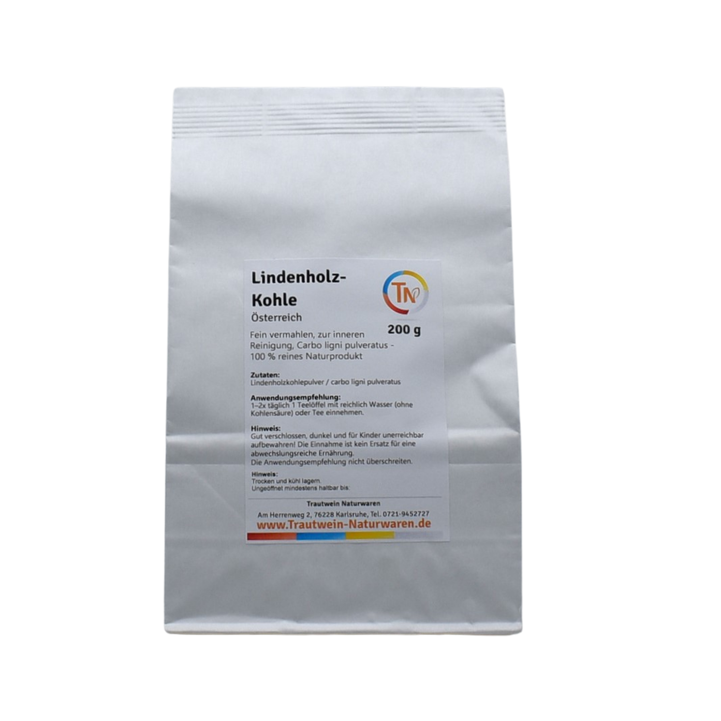 Lindenholzkohle, 200 g