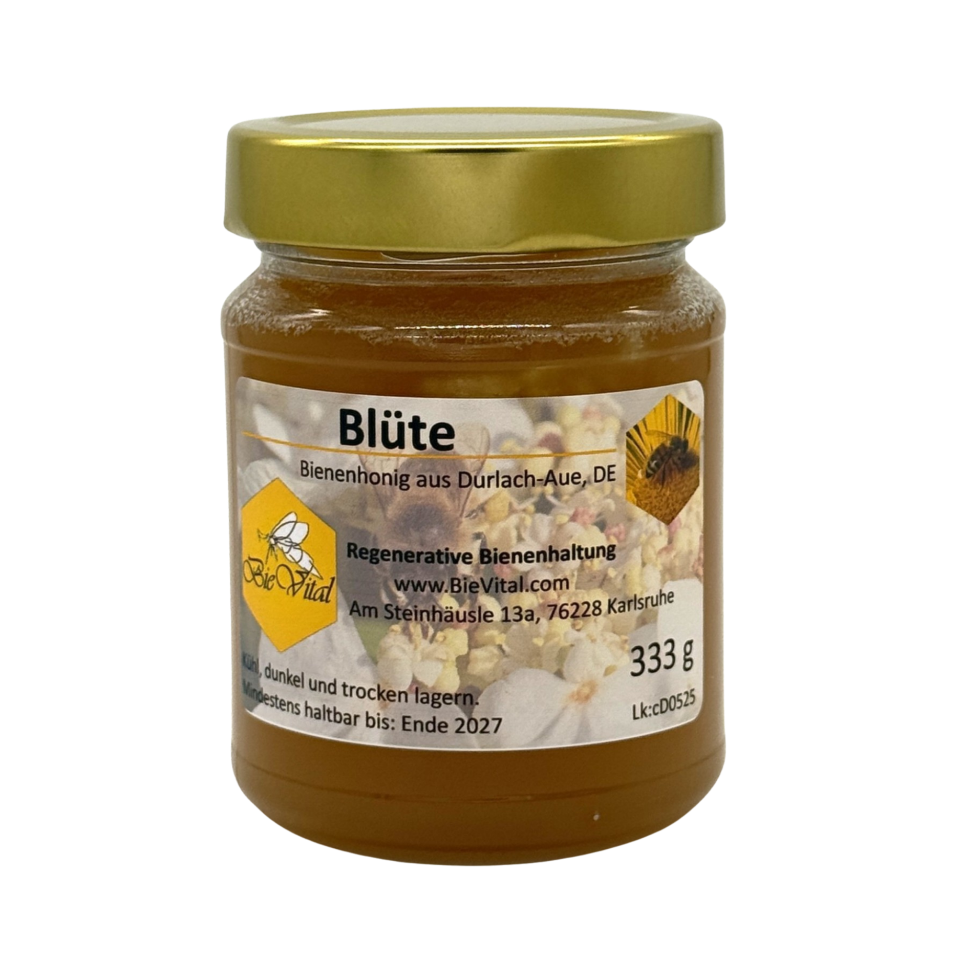 Honig "Blüte" Blütenhonig aus regenerativer Bienenhaltung, 333 g