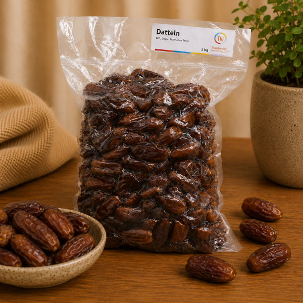 Datteln BIO, 1 kg, (Deglet Nour) ohne Stein