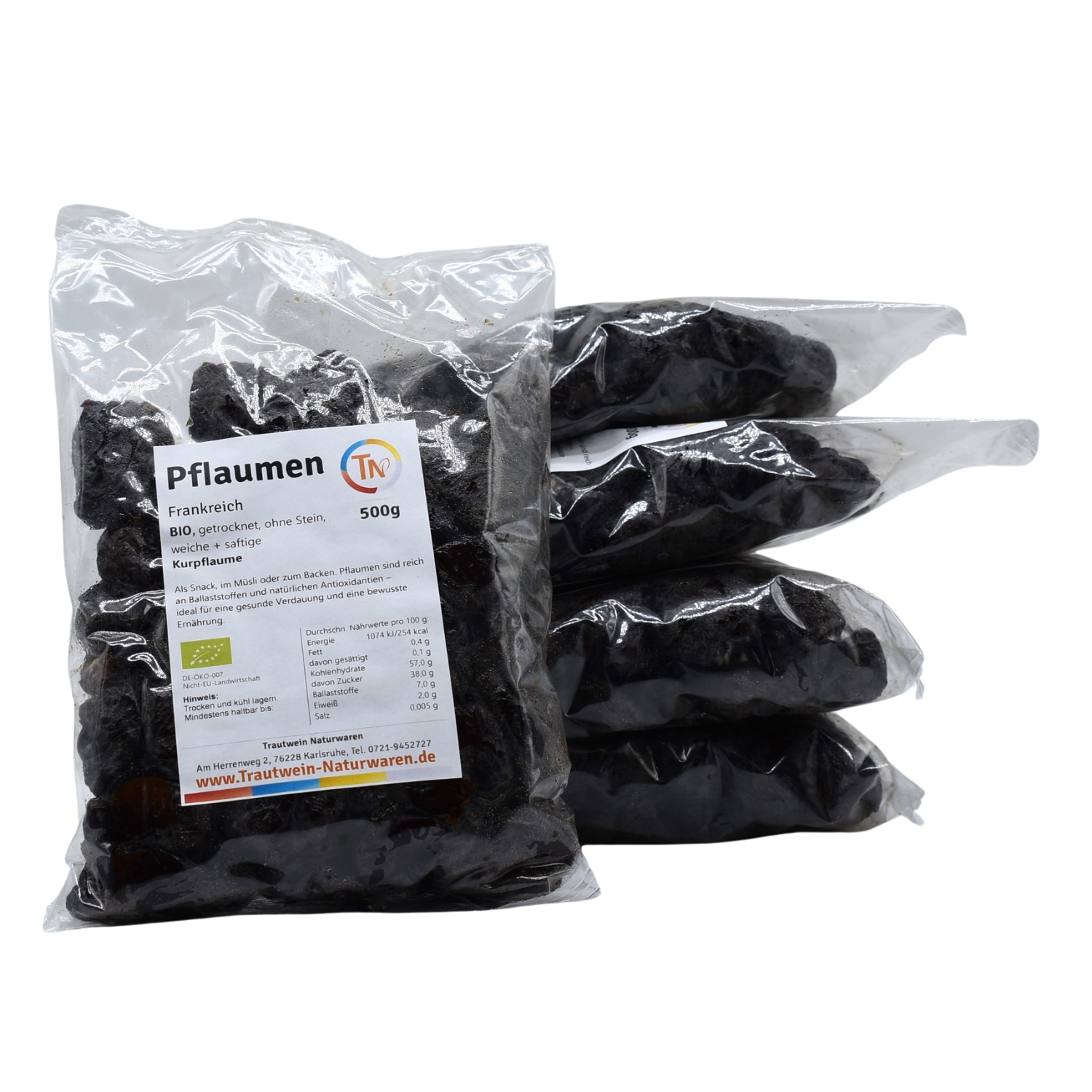 Pflaumen BIO, 500 g, ohne Stein