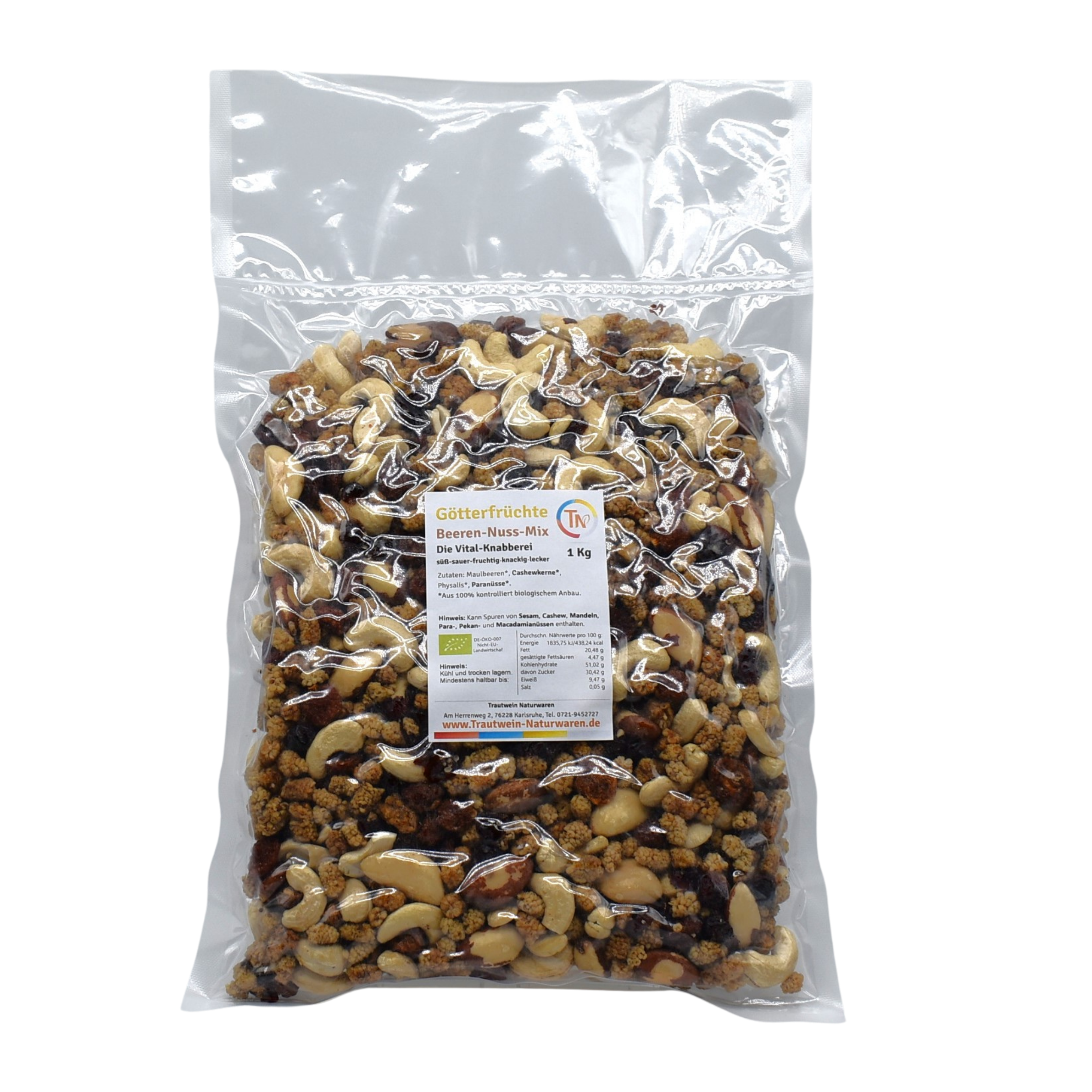 Götterfrüchte BIO, 1 Kg, Beeren-Nuss-Mix