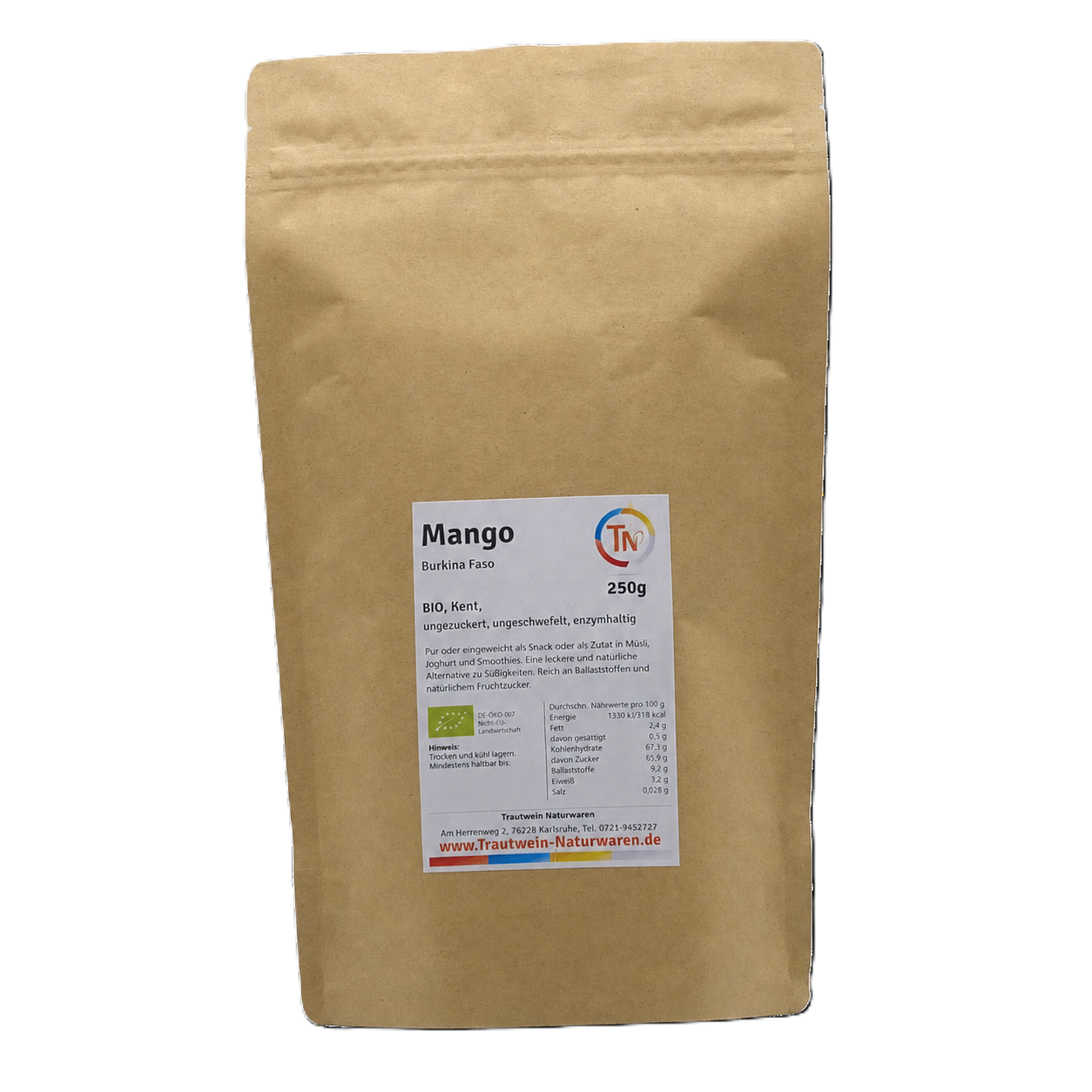 Mango BIO "Kent", 250 g, getrocknet