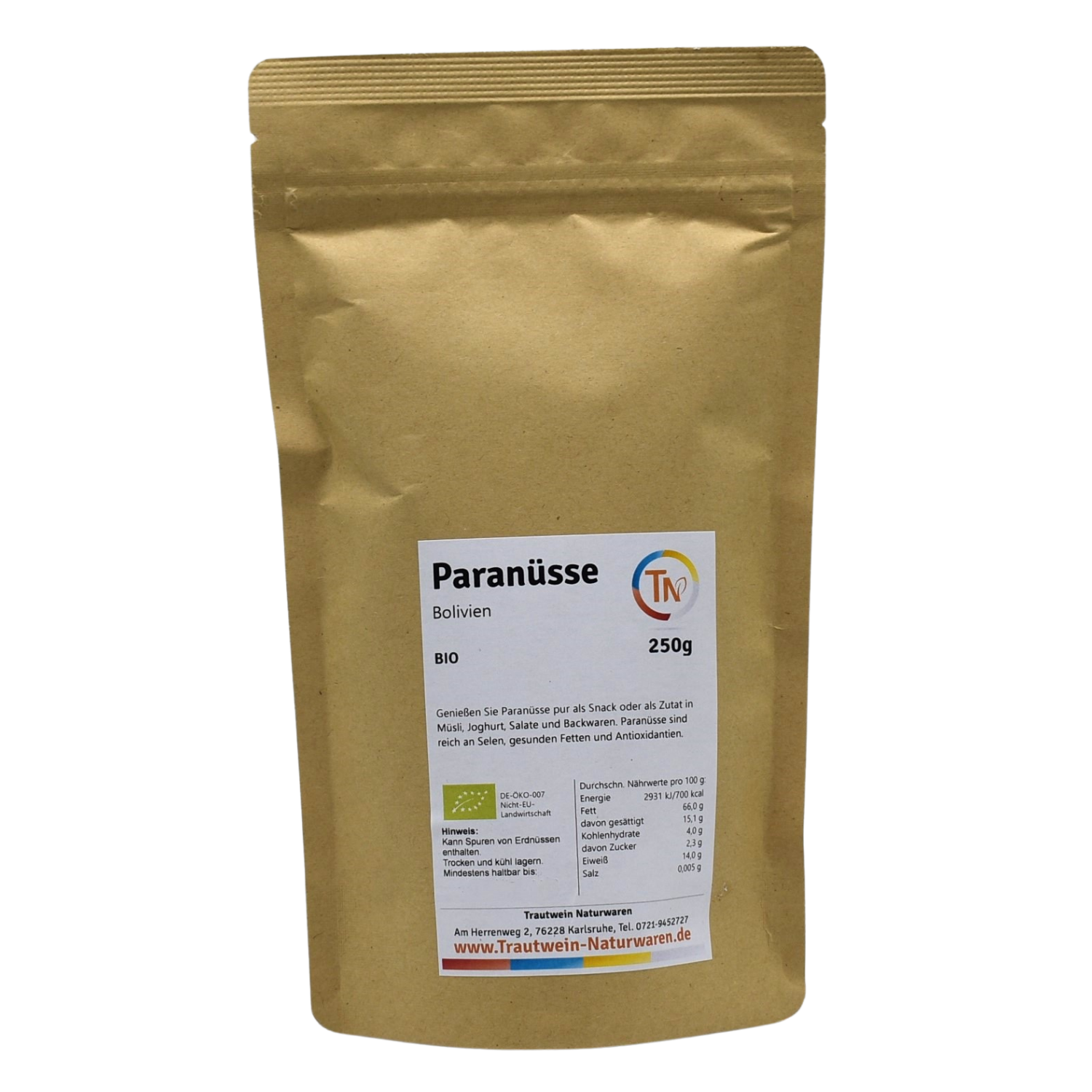 Paranüsse BIO, 250 g