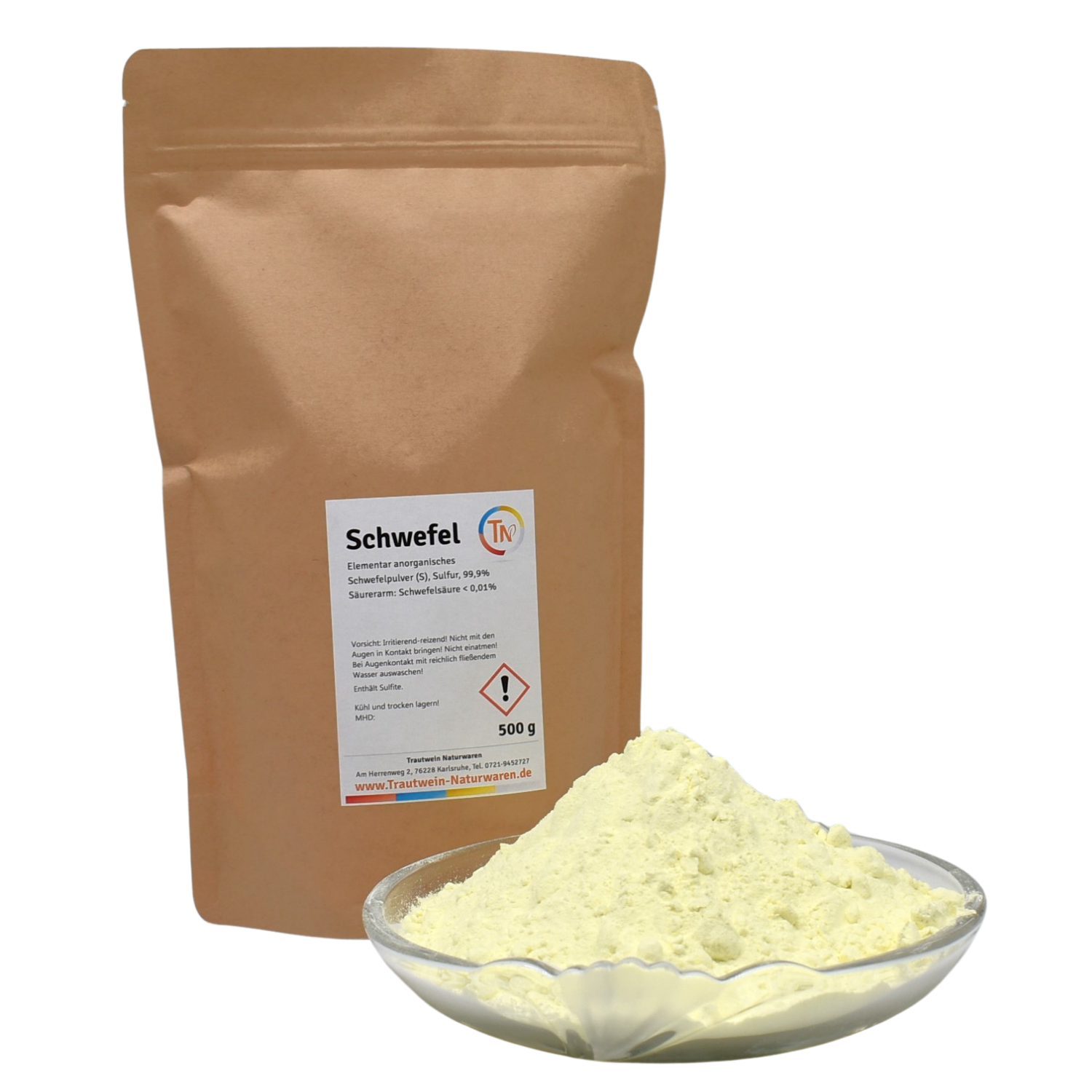Schwefel, 500 g, reinst