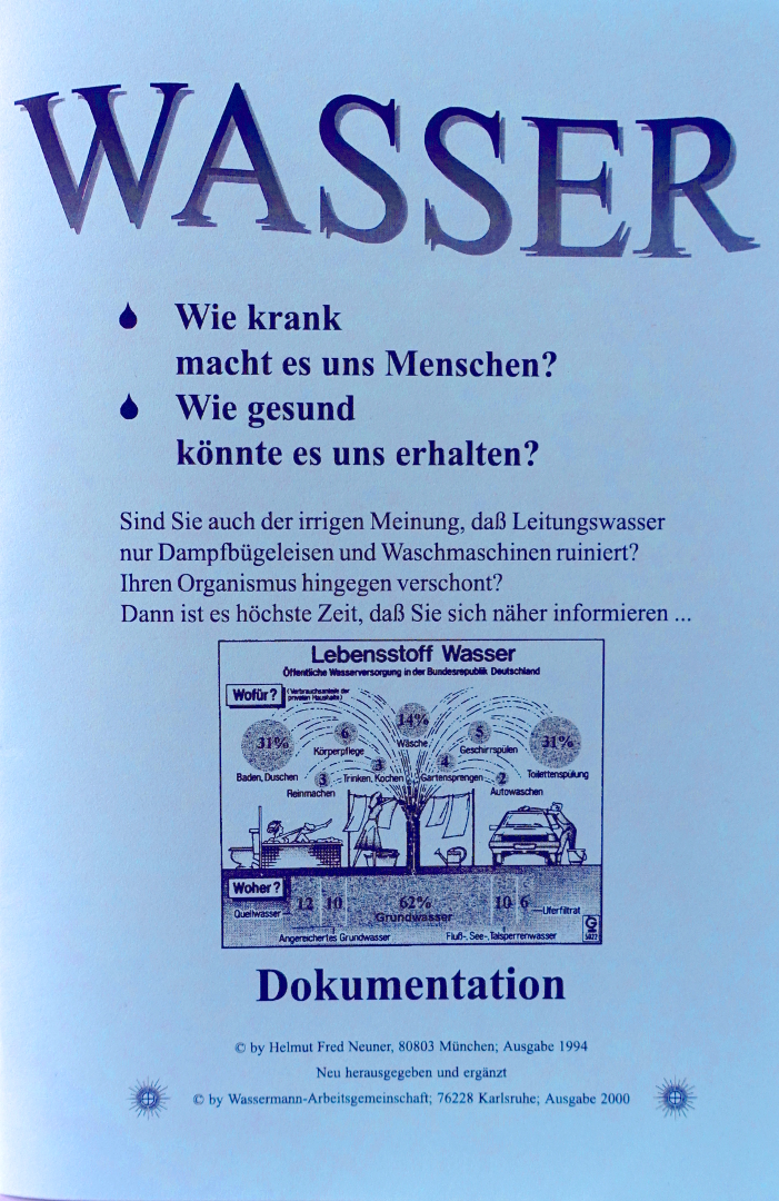 Wasser-Broschüre, Dokumentation Neuner