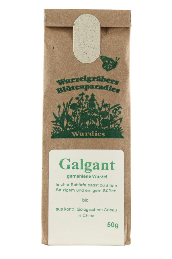 Galgant, 50g, gemahlen, kbA