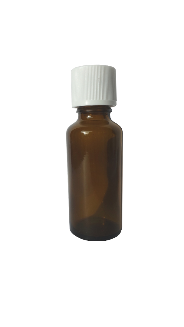 Flasche 30ml braun, mit Tropfer für äth. Öle