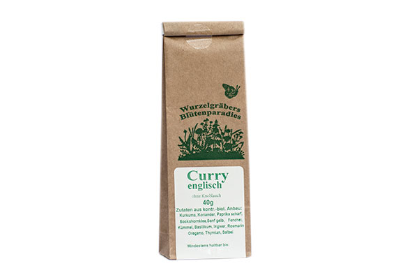 Curry BIO, 40 g, englisch