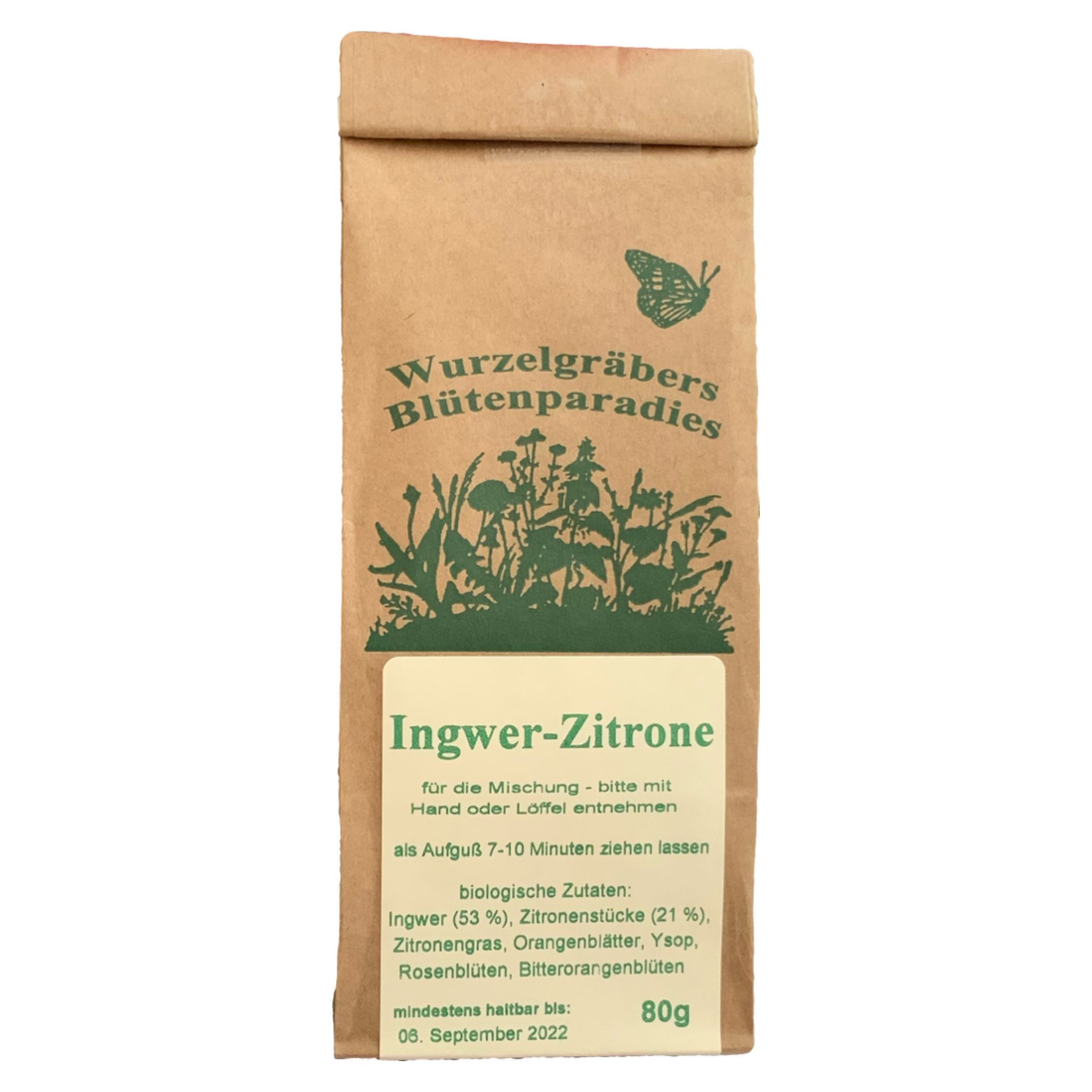 Ingwer-Zitrone BIO, 80 g, Teemischung
