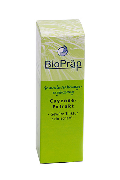BioPräp Cayenne-Extrakt, 20 ml, Chili-Tinktur, sehr scharf