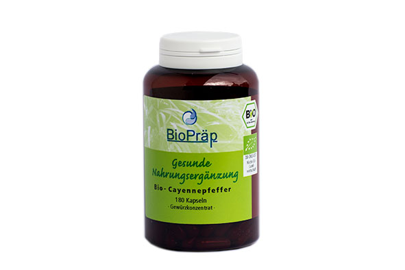 BioPräp Cayenne-Kapseln BIO, 180 Stück à 280 mg