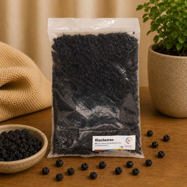 Blaubeeren BIO, 1 kg, Apfeldicksaft, wild, handgepflückt
