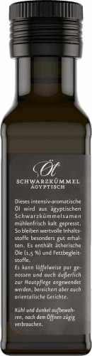 Schwarzkümmelöl, 100 ml, Bio, kaltgepresst unter 40 °C