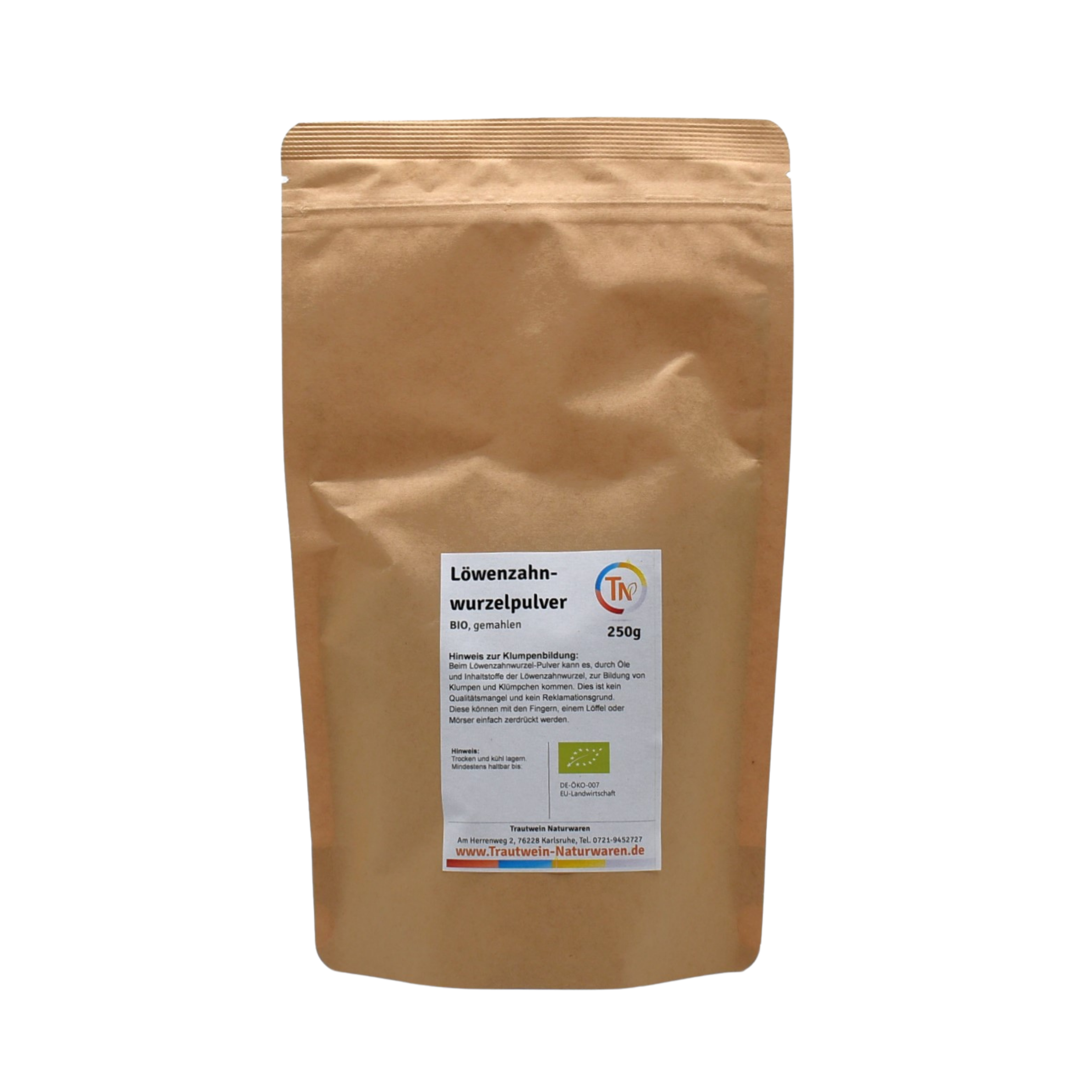 Löwenzahnwurzelpulver, 250 g, bio, gemahlen