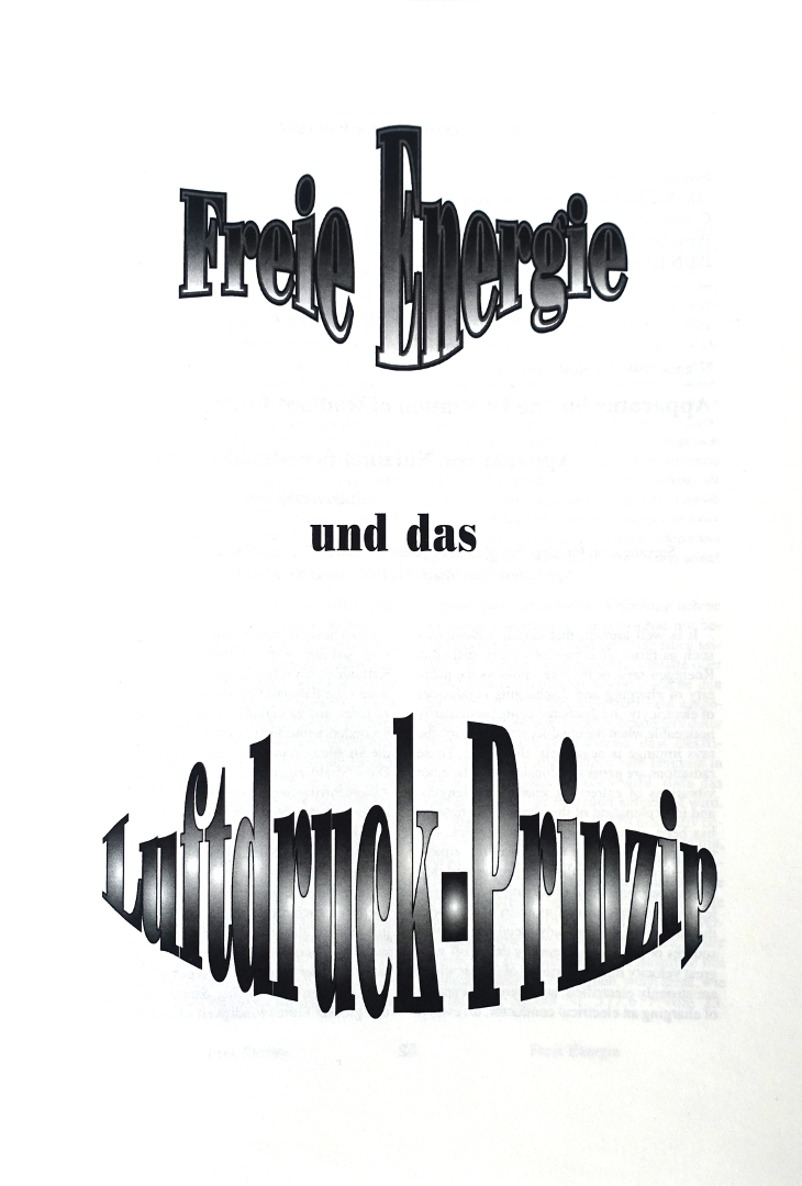 Freie Energie, Broschüre