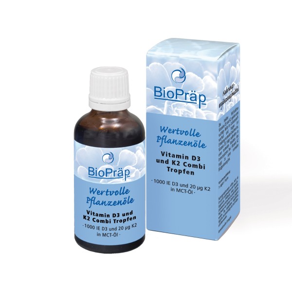 Vitamin D3 und K2 Kombi, 50ml, Tropfen