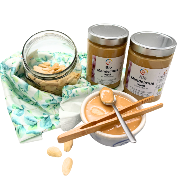Mandelmus BIO, 500g, weiß, geröstet