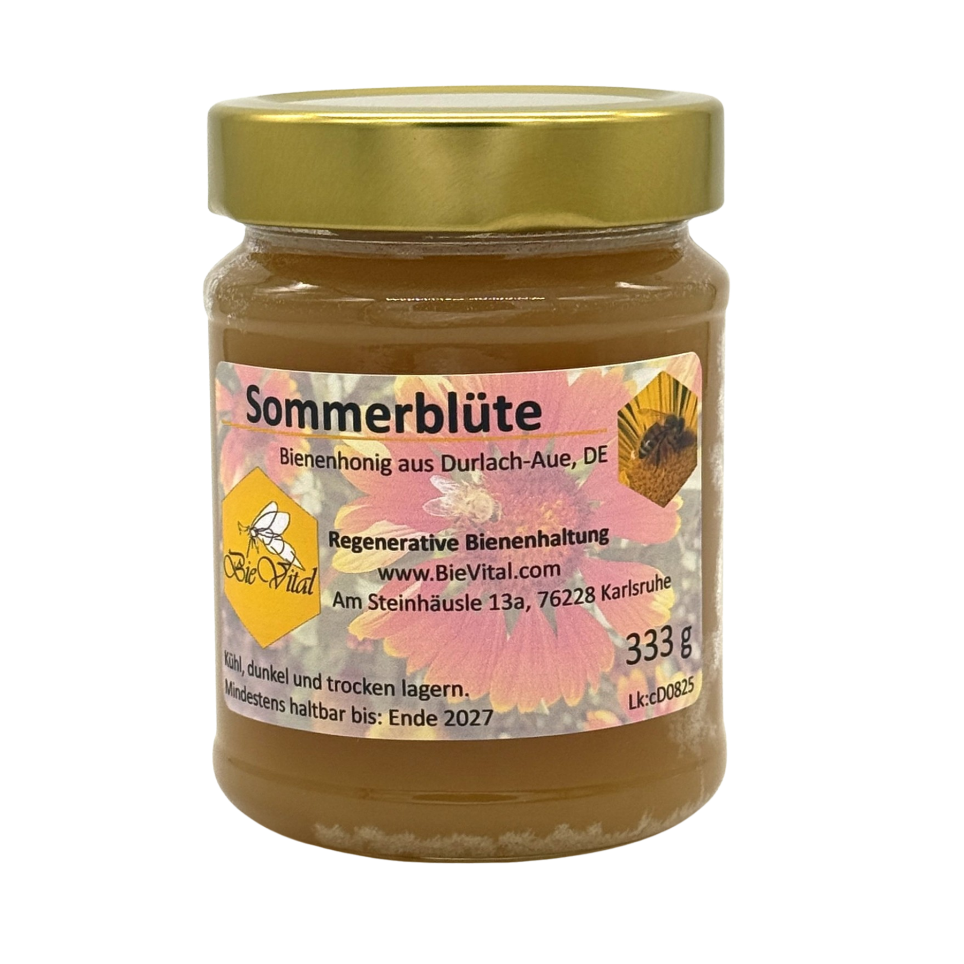 Honig Sommerblüte, aus regenerativer Bienenhaltung, 333 g