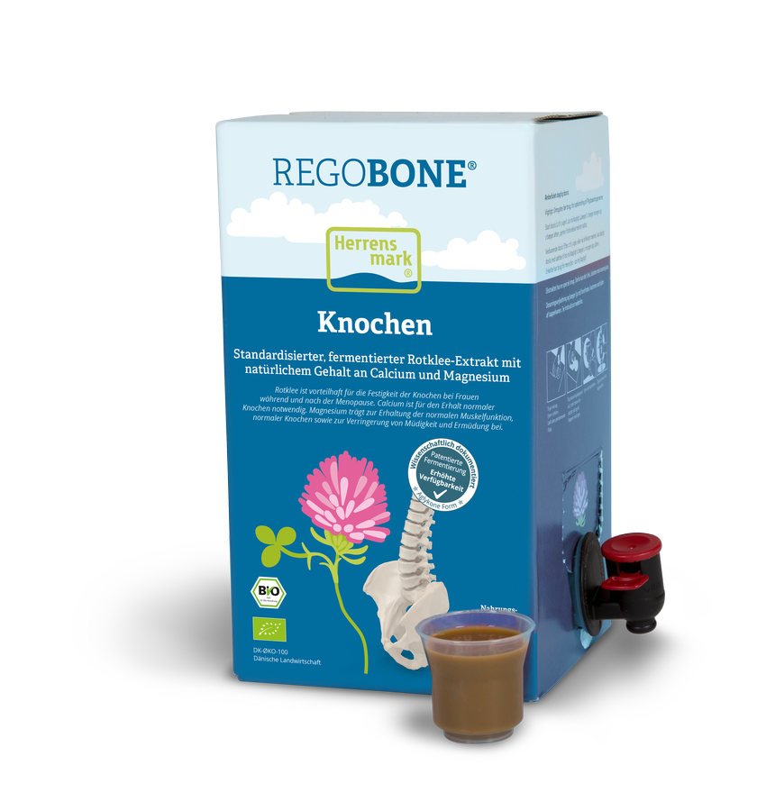 REGOBONE Knochen, 1 L,  Herrens Mark, fermentierter Rotklee-Extrakt BIO