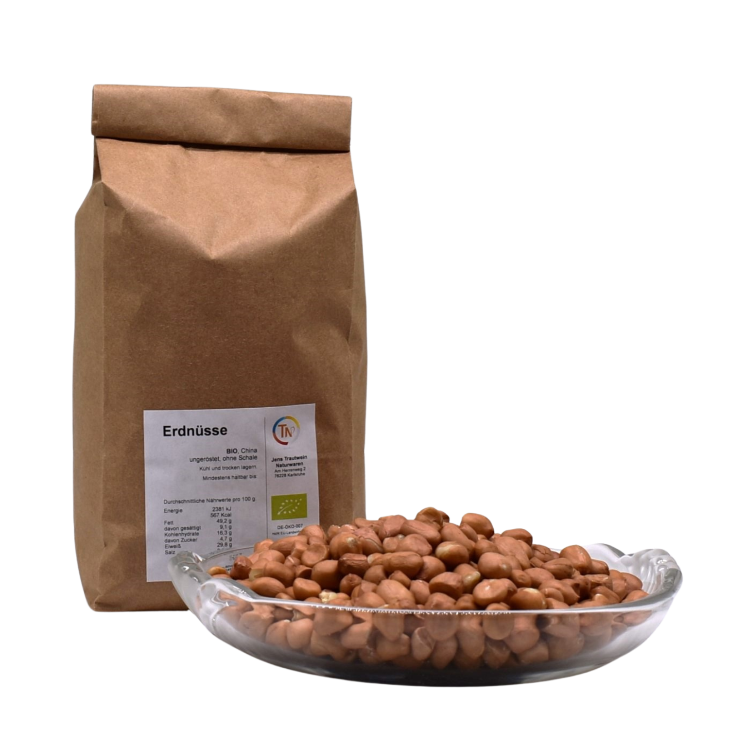 Erdnüsse BIO, 1 kg, roh & ungeröstet