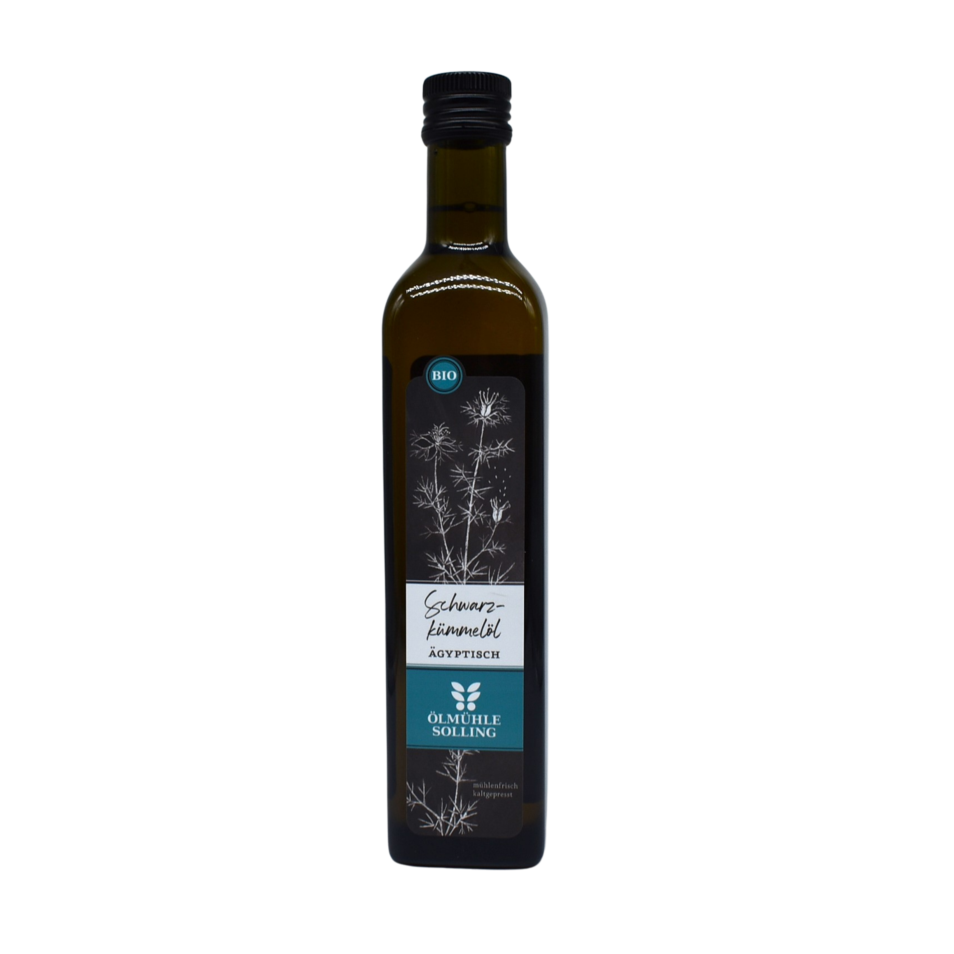 Schwarzkümmelöl, 500 ml, Bio,gefiltert,  kaltgepresst unter 40 °C