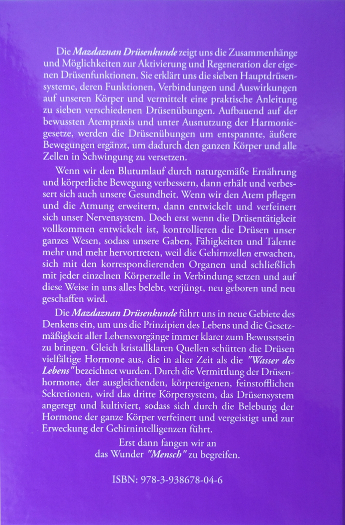 MAZDAZNAN - Drüsenkunde, Neuauflage