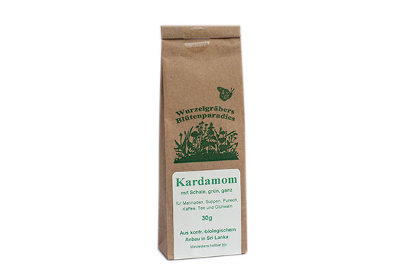 Kardamom BIO, 30 g, mit Schale, grün, ganz