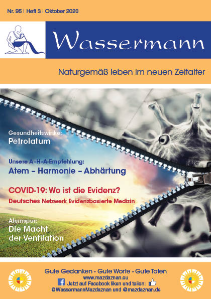 Wassermann Nr. 95: Corona Evidenz, Petrolatum, A-H-A, Atem-Ventilation