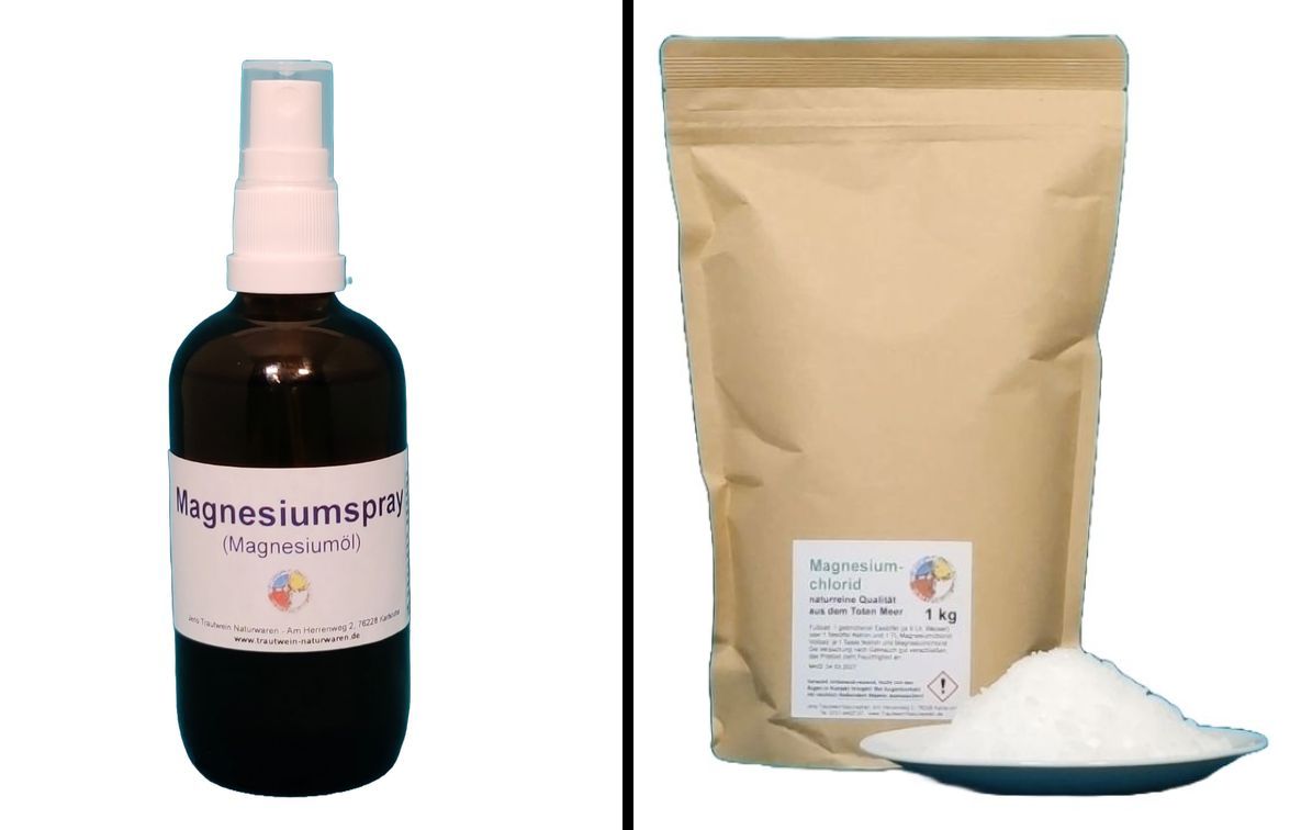 Magnesiumchlorid-SET: Flocken und Öl