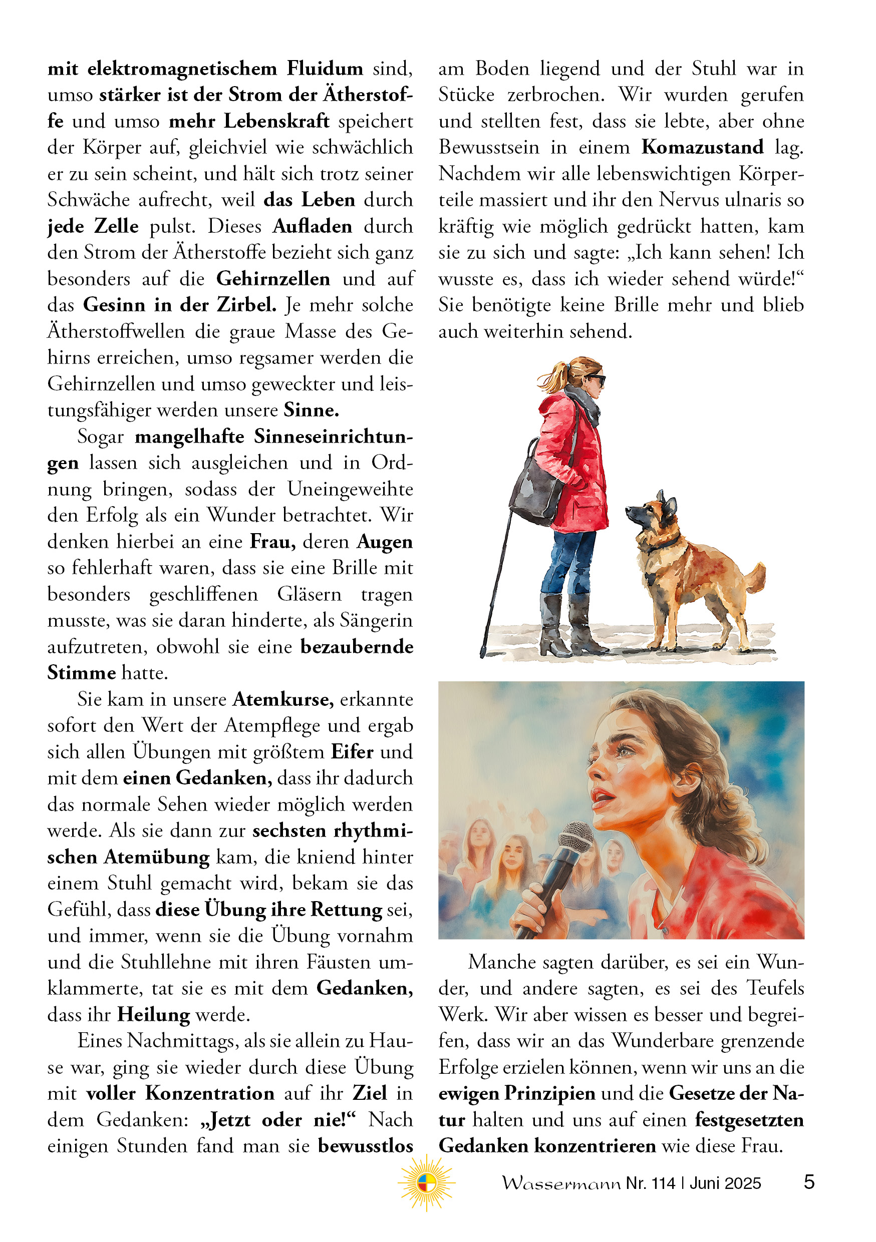 Wassermann Nr. 114: Terpentinöl, Schwarzkümmelöl, 6. rhythmische Atemübung, Klima-Fakten (6), Nein zur WHO, Lebenskunde