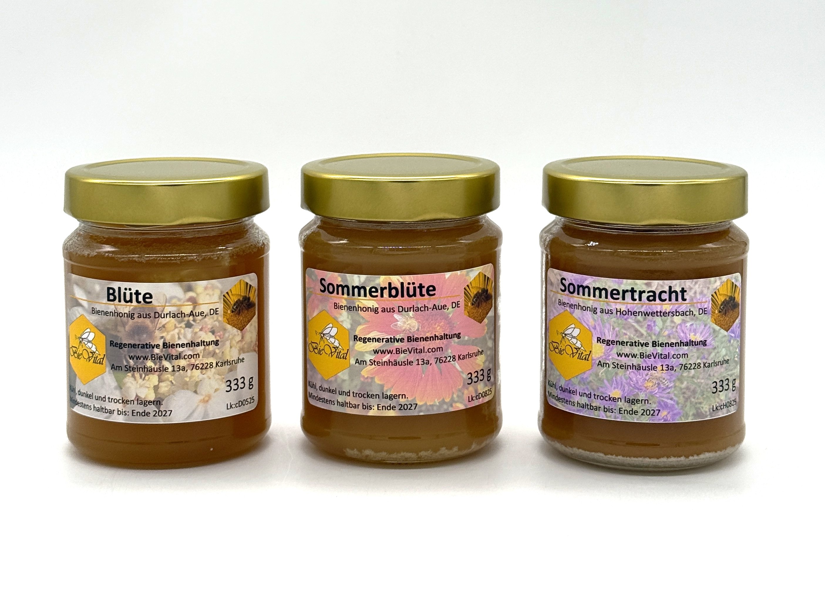 Honig "Blüte" Blütenhonig aus regenerativer Bienenhaltung, 333 g