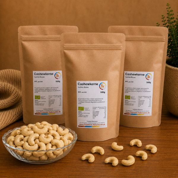 Cashewkerne BIO, 3-SET, 500 g, ganz