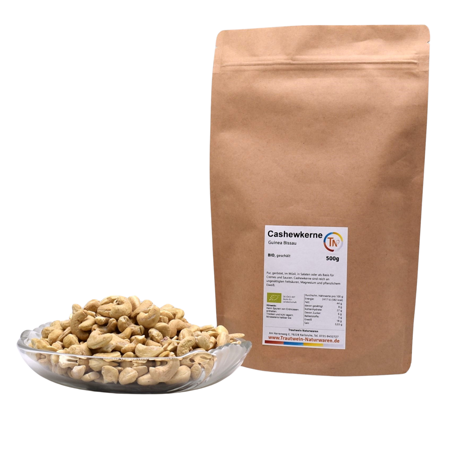 Cashewkerne BIO, 500 g, ganz