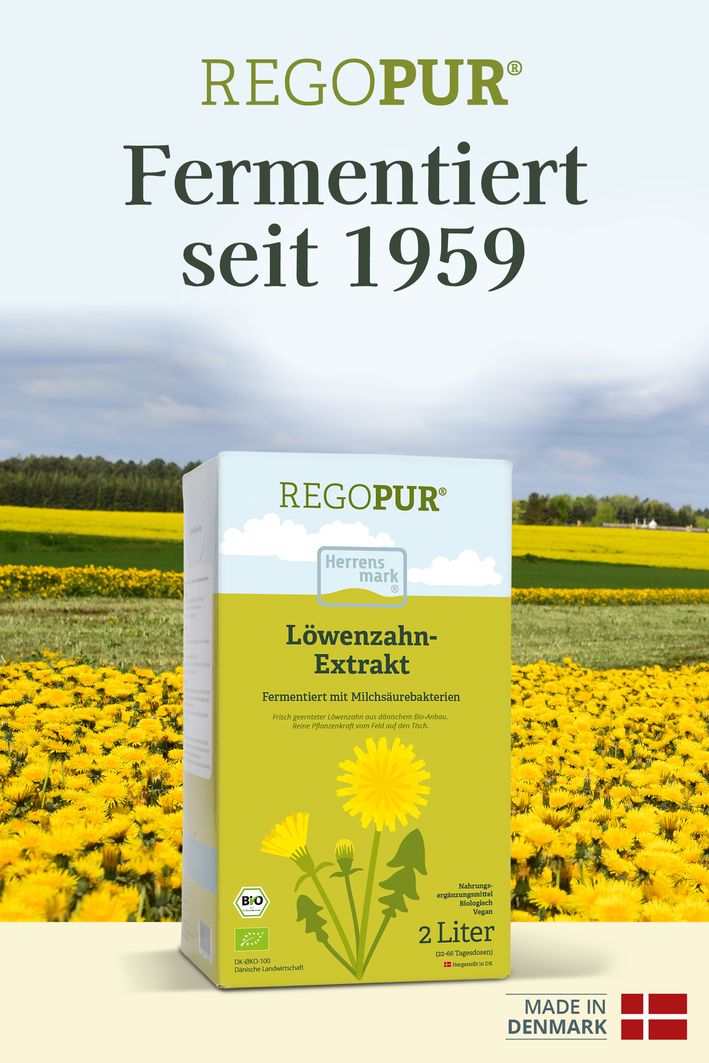 REGOPUR Herrens Mark, 1 L, Löwenzahn-Extrakt BIO