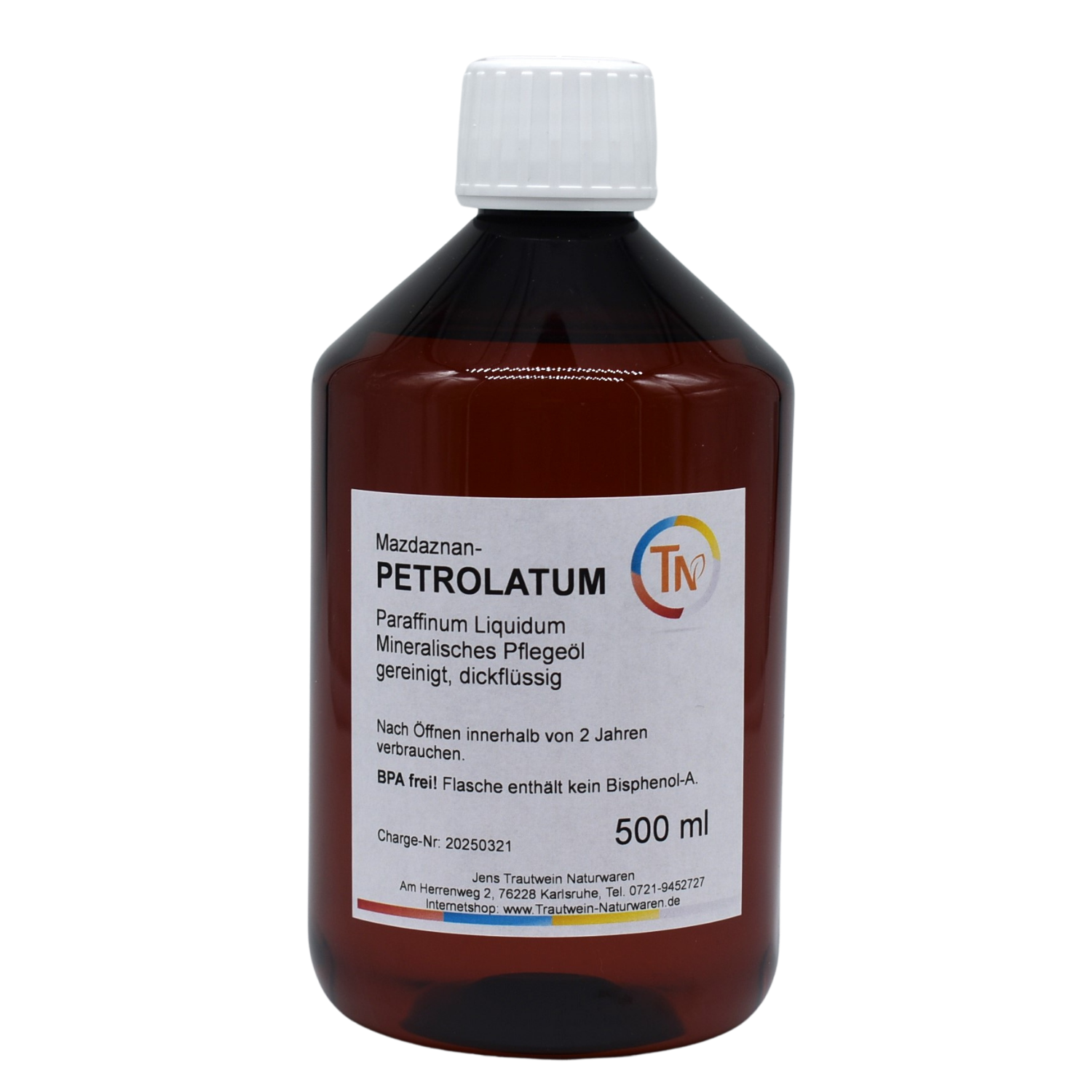 Petrolatum, 500 ml, gereinigtes, dickflüssiges Mineralöl