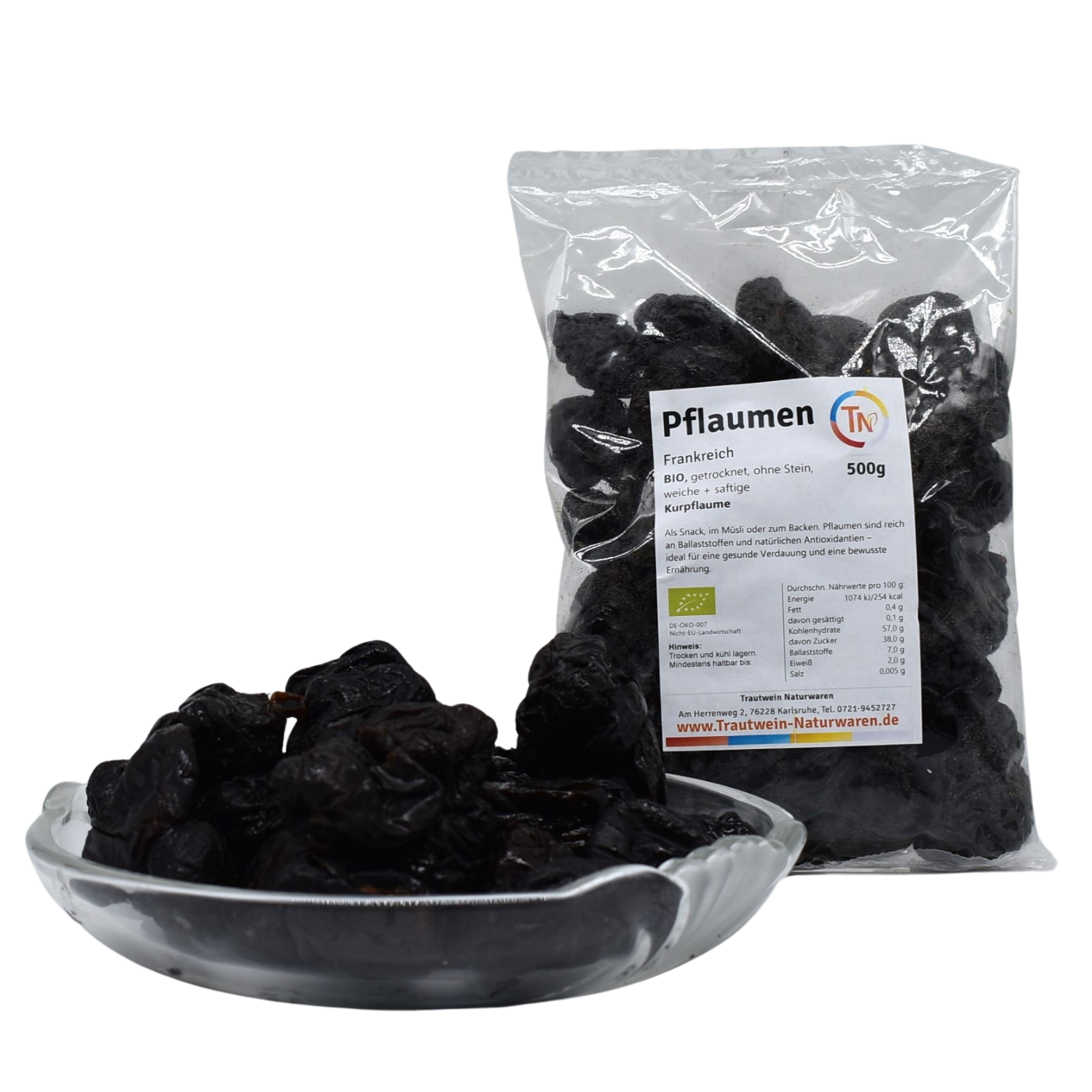 Pflaumen BIO, 500 g, ohne Stein