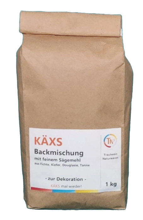 KÄXS, 1 kg, Deko-Backmischung mit Sägemehl