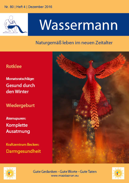 Wassermann Nr. 80, Winter, Rotklee, Darmgesundheit, Ausatmung, Wiedergeburt