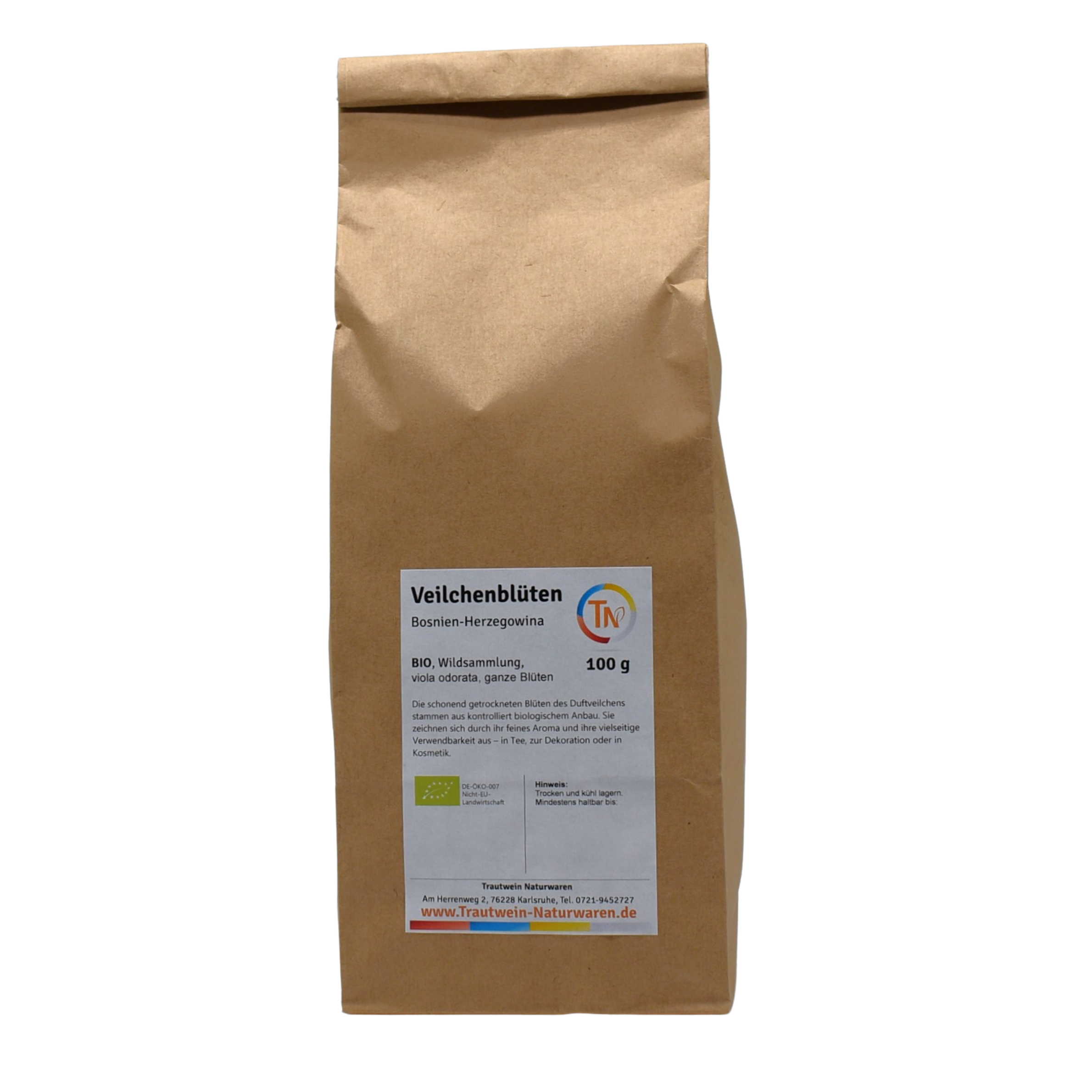 Veilchenblüten BIO, 100 g, viola odoratae