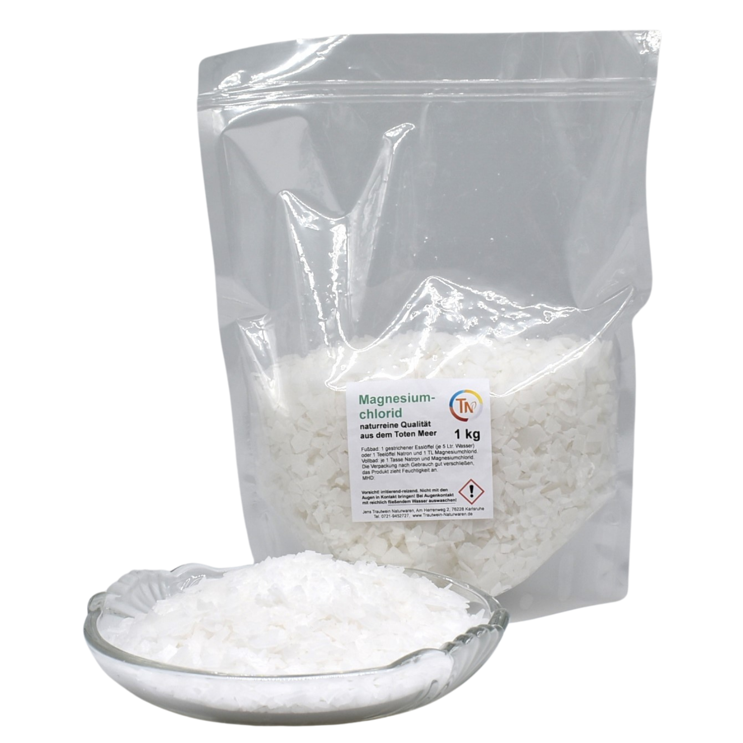 Magnesiumchlorid, 1 kg, Flocken