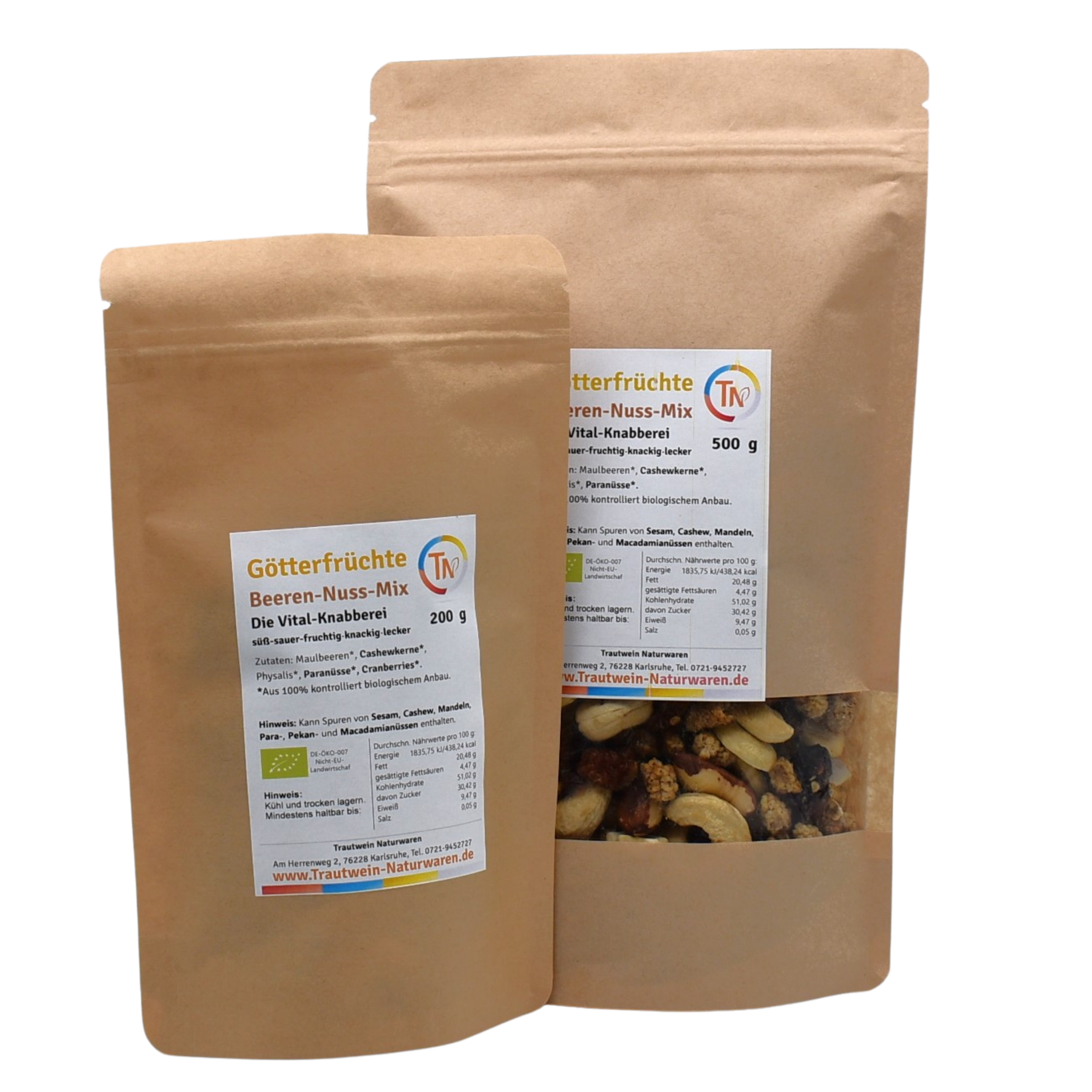 Götterfrüchte BIO, 200 g, Beeren-Nuss-Mix