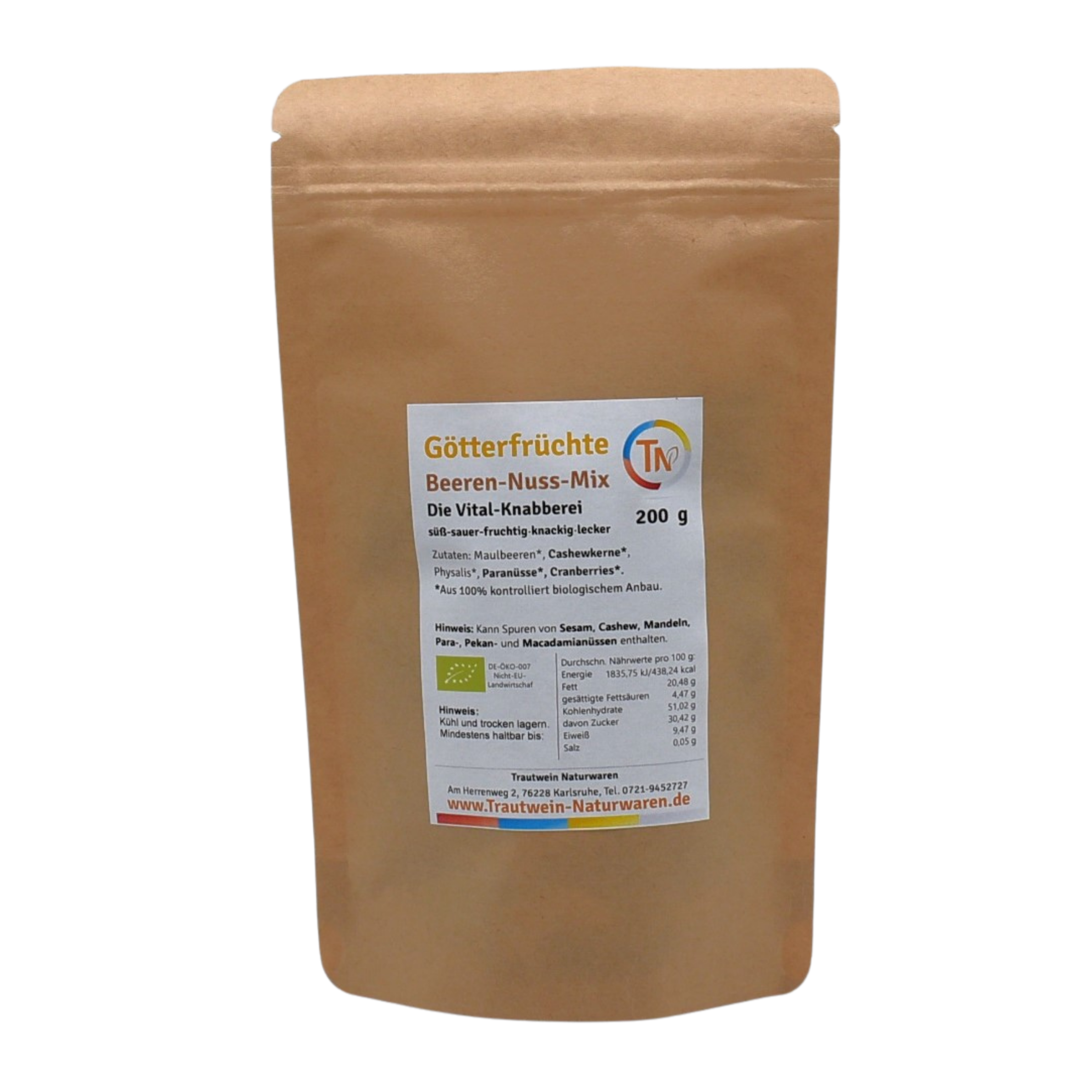 Götterfrüchte BIO, 3-SET, 200 g, Beeren-Nuss-Mix