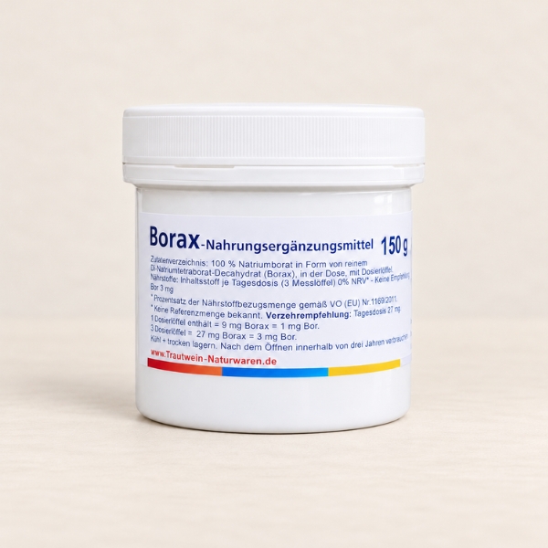Borax, 150 g, Pulver, Nahrungsergänzung