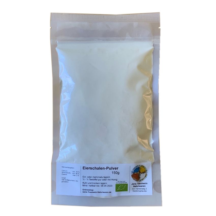 Eierschalenpulver Bio, 150 g