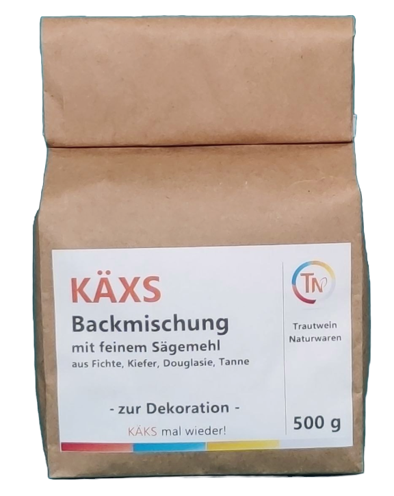 KÄXS, 500 g Deko-Backmischung mit Sägemehl