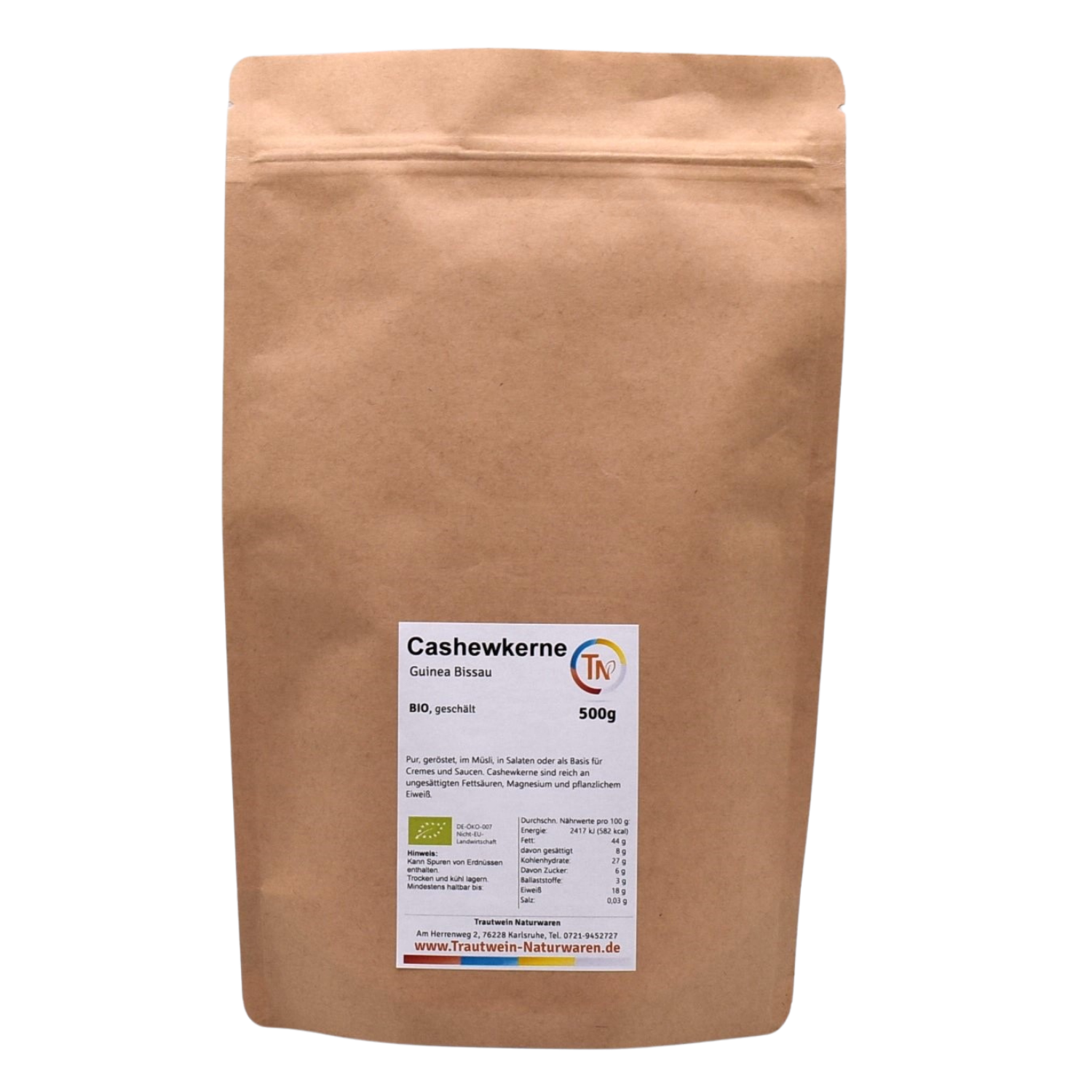 Cashewkerne BIO, 500 g, ganz