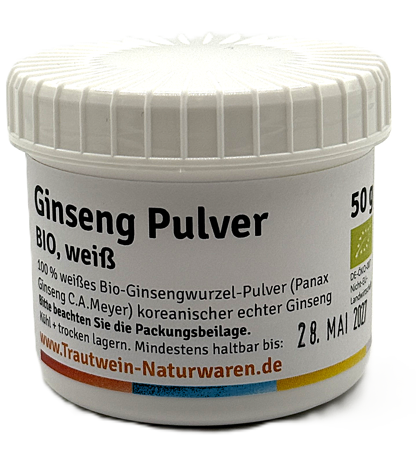 Ginsengwurzel  BIO, 50 g,  gemahlen, weiß