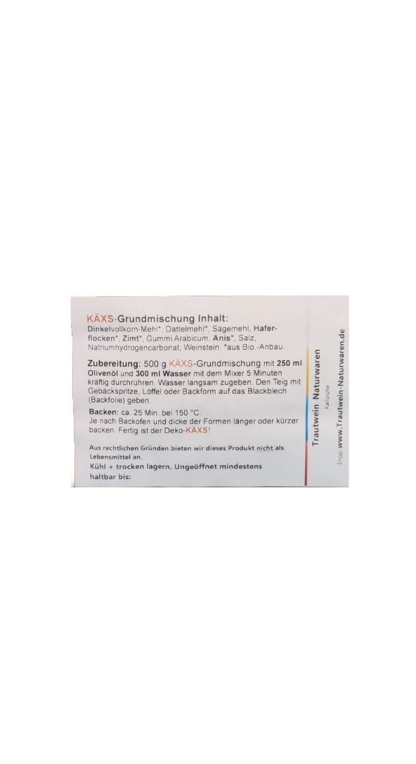 KÄXS, 500 g Deko-Backmischung mit Sägemehl